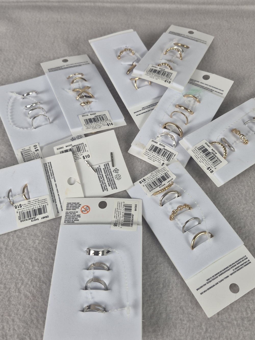 Joe Fresh Gold & Silver Tones Mixed Ring Set - Assorted Styles - Picture 6 of 12